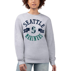 Seattle Mariners G-III 4Her by Carl Banks Women's Team Logo Fleece Pullover Sweatshirt Outlet