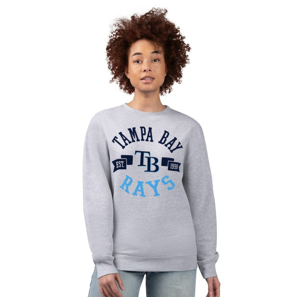 Tampa Bay Rays G-III 4Her by Carl Banks Women's Team Logo Fleece Pullover Sweatshirt Sale