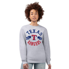 Texas Rangers G-III 4Her by Carl Banks Women's Team Logo Fleece Pullover Sweatshirt Outlet