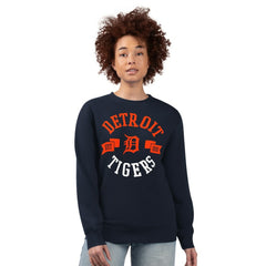 Detroit Tigers G-III 4Her by Carl Banks Women's Team Logo Fleece Pullover Sweatshirt for sale
