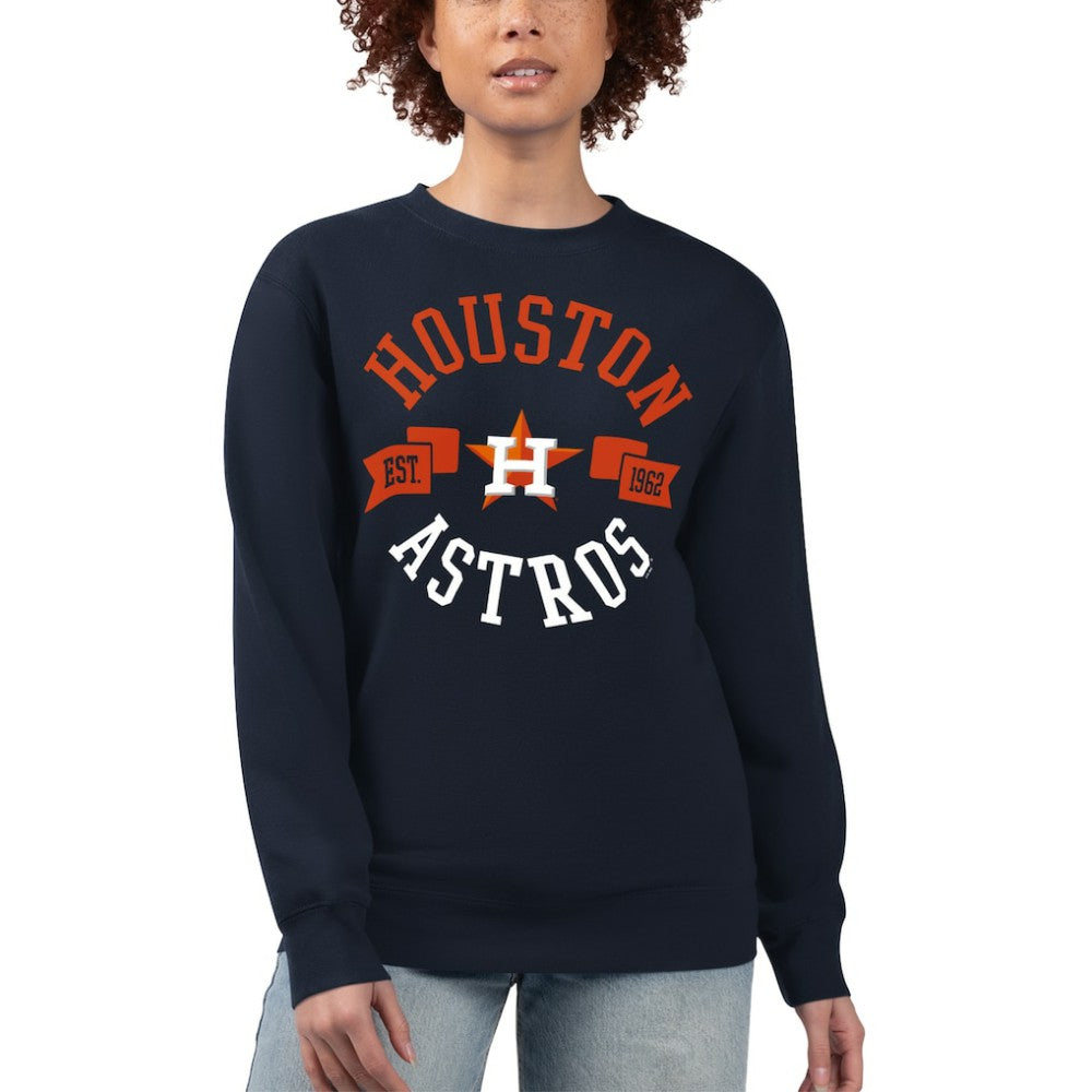 Houston Astros G-III 4Her by Carl Banks Women's Team Logo Fleece Pullover Sweatshirt Near Me