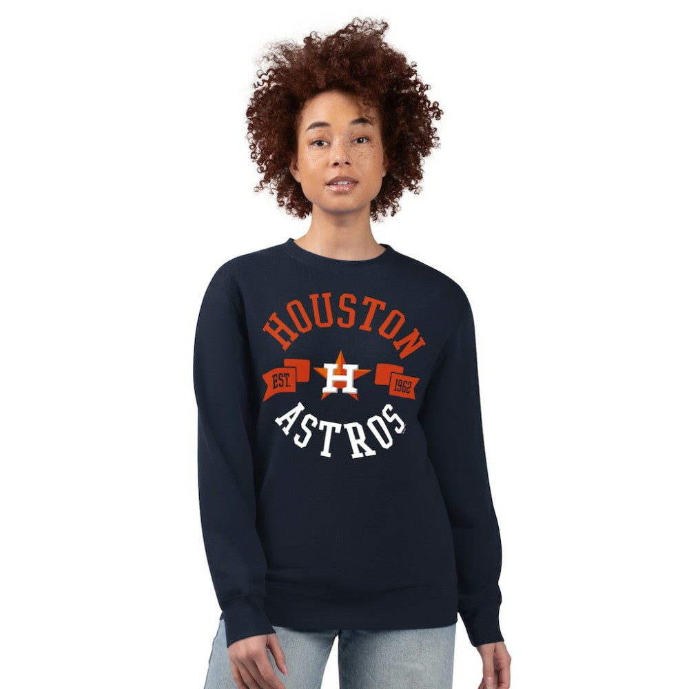 Houston Astros G-III 4Her by Carl Banks Women's Team Logo Fleece Pullover Sweatshirt Near Me