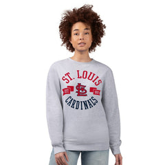 St. Louis Cardinals G-III 4Her by Carl Banks Women's Team Logo Fleece Pullover Sweatshirt Outlet
