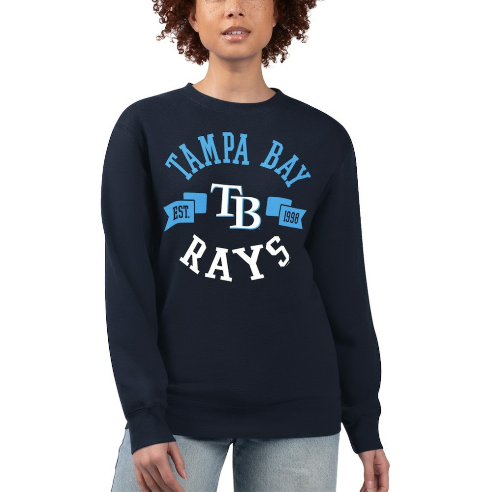Tampa Bay Rays G-III 4Her by Carl Banks Women's Team Logo Fleece Pullover Sweatshirt Near Me