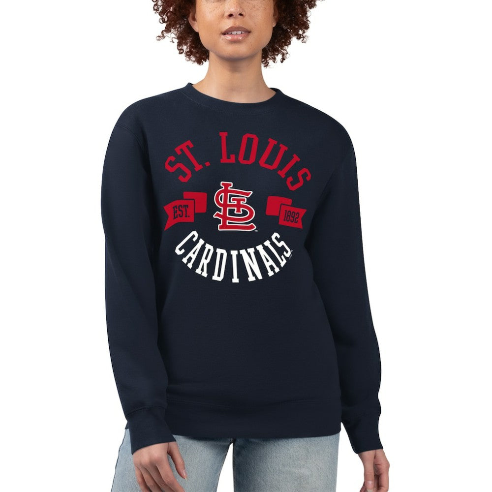 St. Louis Cardinals G-III 4Her by Carl Banks Women's Team Logo Fleece Pullover Sweatshirt Sale