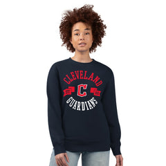 Cleveland Guardians G-III 4Her by Carl Banks Women's Team Logo Fleece Pullover Sweatshirt Sale