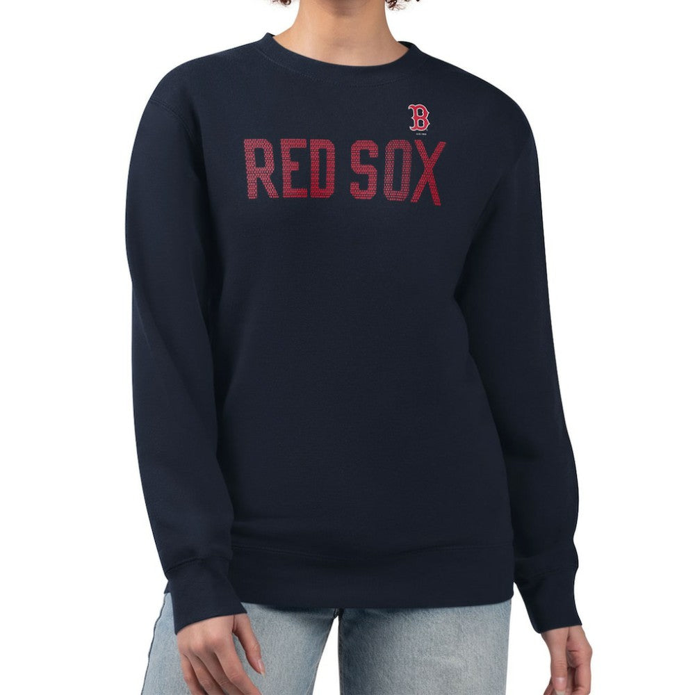 Boston Red Sox G-III 4Her by Carl Banks Women's Dot Print Team Logo Fleece Pullover Sweatshirt Sale