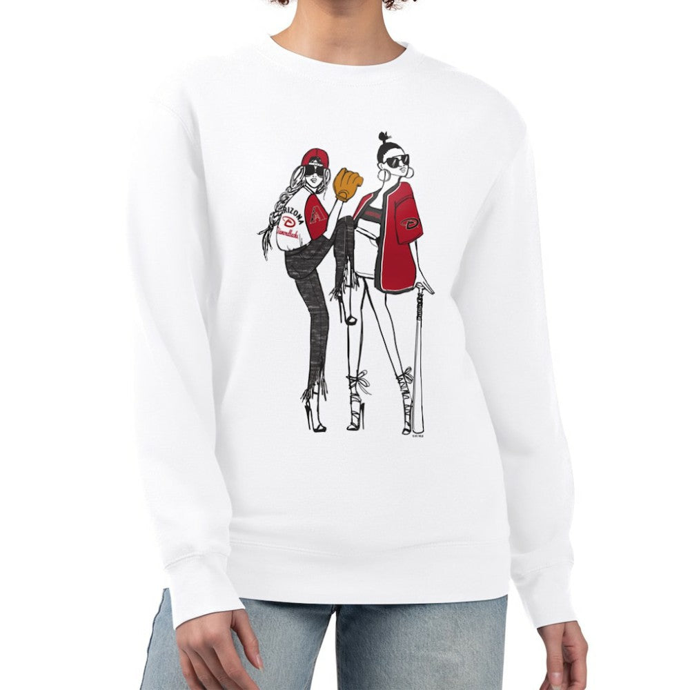 Arizona Diamondbacks G-III 4Her by Carl Banks Women's Baseball Girls Fleece Pullover Sweatshirt for sale