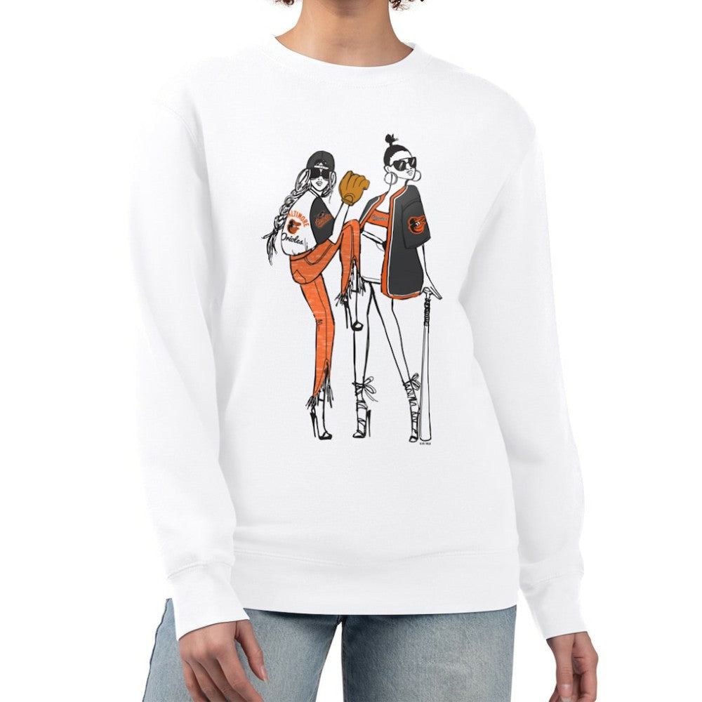 Baltimore Orioles G-III 4Her by Carl Banks Women's Baseball Girls Fleece Pullover Sweatshirt Near Me