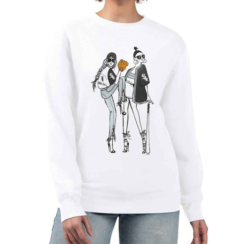 Chicago White Sox G-III 4Her by Carl Banks Women's Baseball Girls Fleece Pullover Sweatshirt Outlet