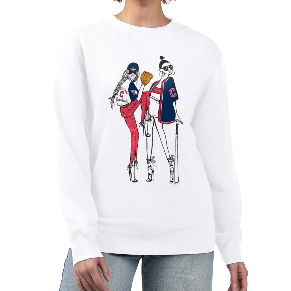 Cleveland Guardians G-III 4Her by Carl Banks Women's Baseball Girls Fleece Pullover Sweatshirt Online