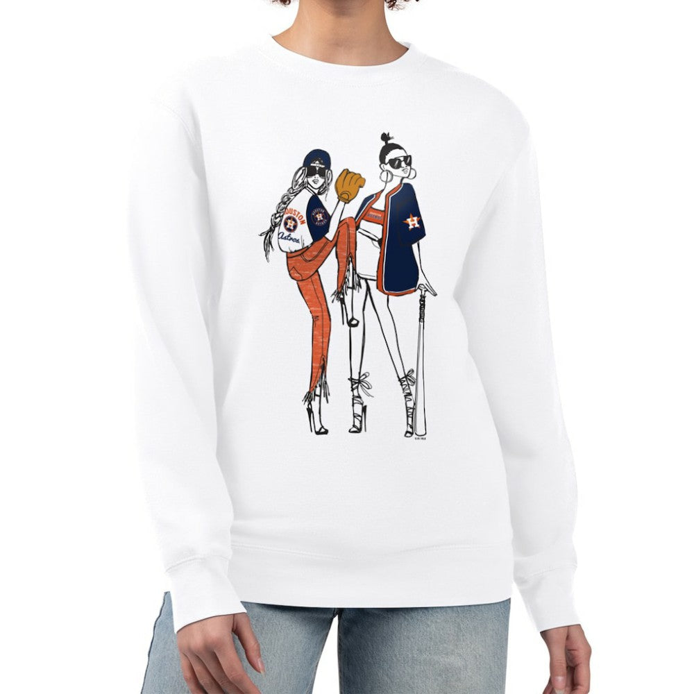 Houston Astros G-III 4Her by Carl Banks Women's Baseball Girls Fleece Pullover Sweatshirt Online
