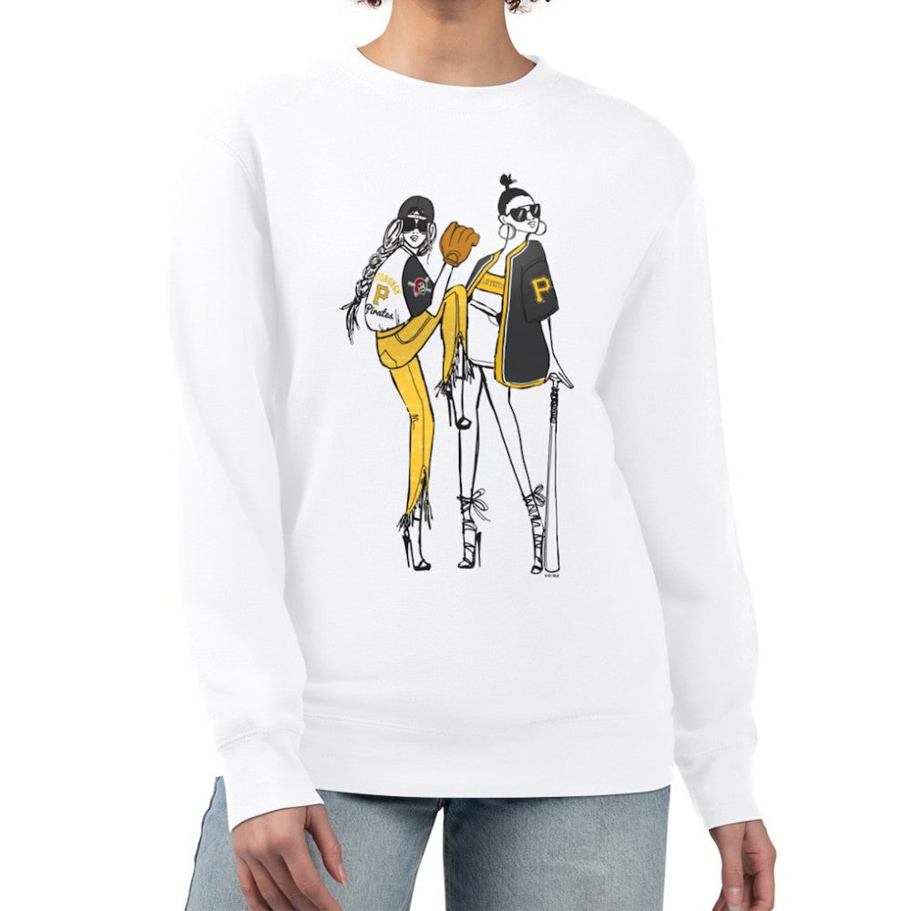 Pittsburgh Pirates G-III 4Her by Carl Banks Women's Baseball Girls Fleece Pullover Sweatshirt Sale