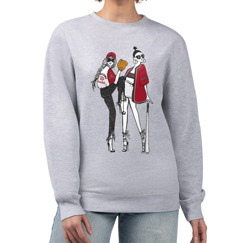 Arizona Diamondbacks G-III 4Her by Carl Banks Women's Baseball Girls Fleece Pullover Sweatshirt Online