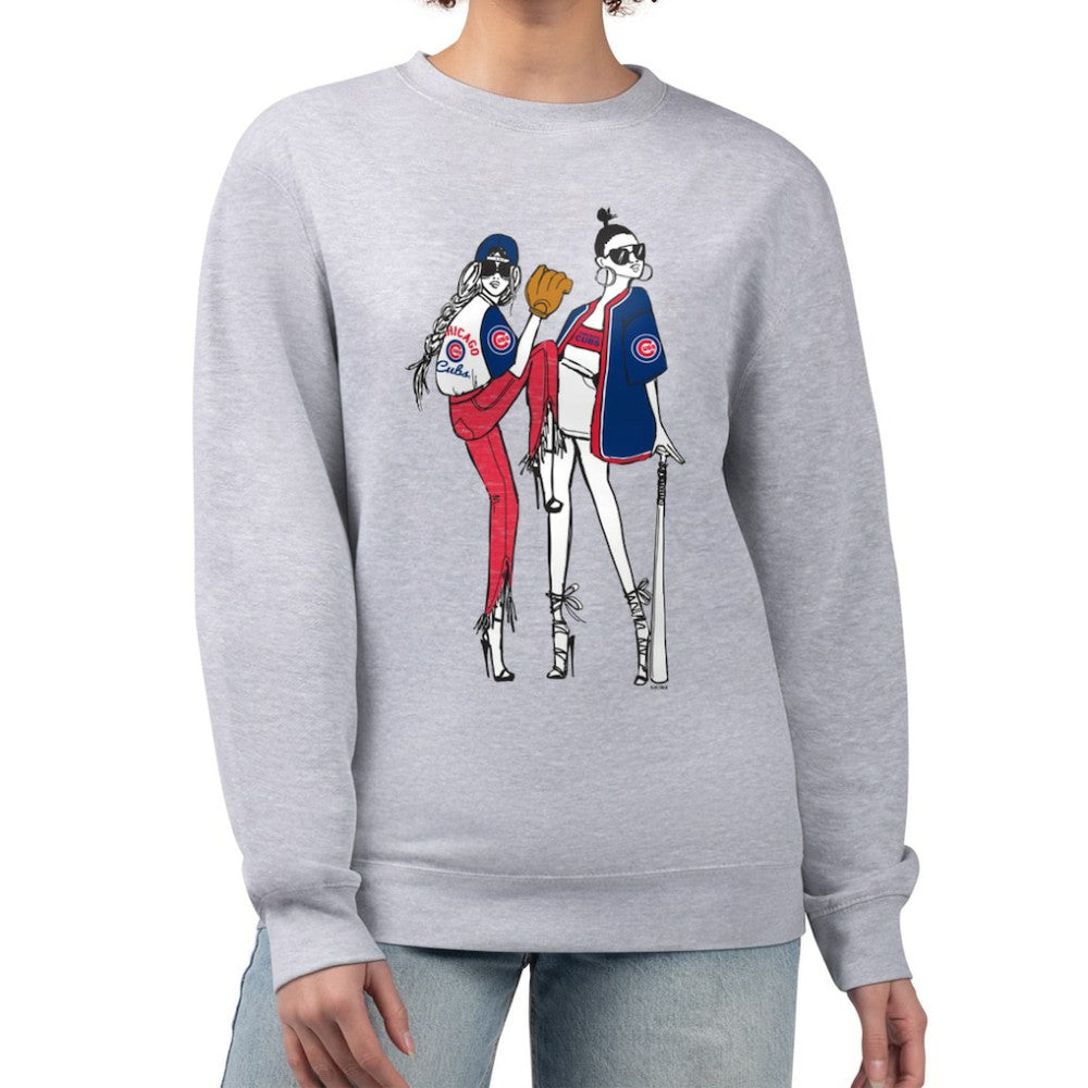 Chicago Cubs G-III 4Her by Carl Banks Women's Baseball Girls Fleece Pullover Sweatshirt Near Me