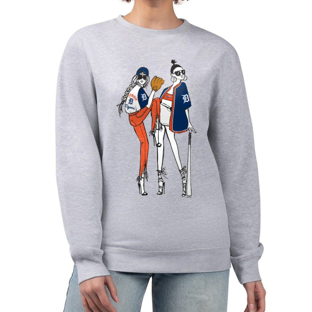 Detroit Tigers G-III 4Her by Carl Banks Women's Baseball Girls Fleece Pullover Sweatshirt Online