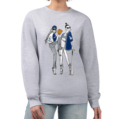 Los Angeles Dodgers G-III 4Her by Carl Banks Women's Baseball Girls Fleece Pullover Sweatshirt Outlet
