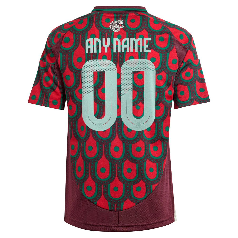 Adidas - Mexico National Team Youth 2024 Home Replica Custom Jersey - Green