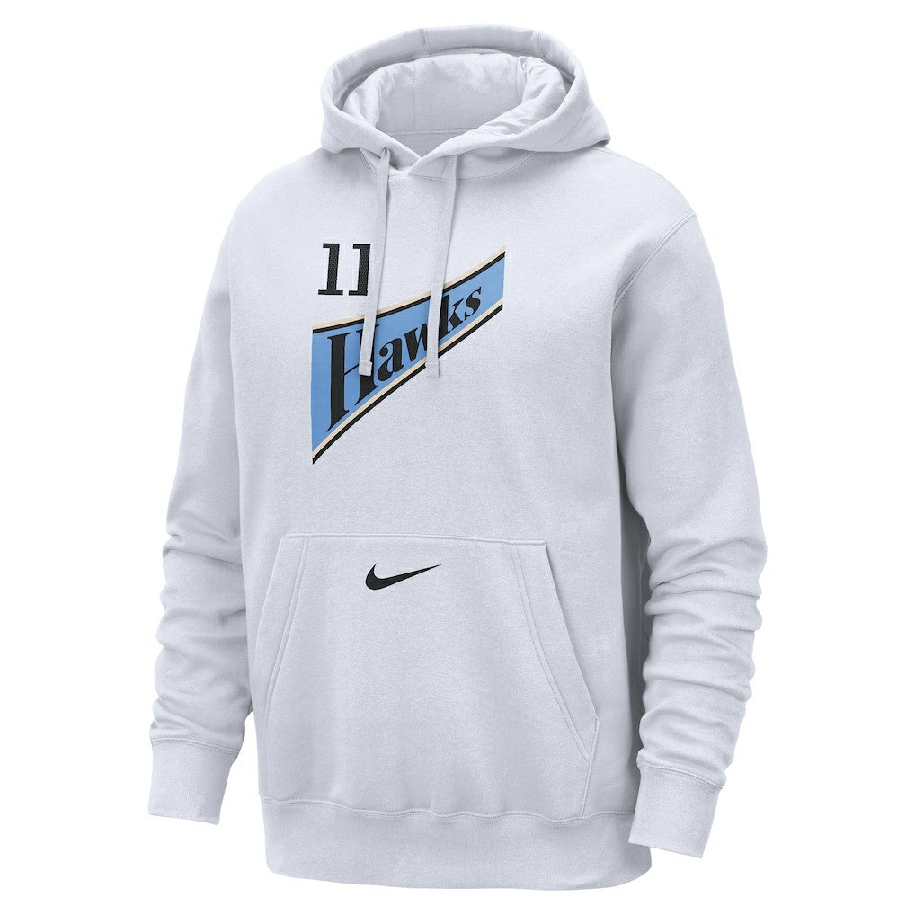 Nike Trae Young Atlanta Hawks 2024/25 Name & Number Pullover Hoodie White