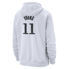 Nike Trae Young Atlanta Hawks 2024/25 Name & Number Pullover Hoodie White