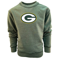 Green Bay Packers Wes & Willy Youth Reversible Fleece Pullover Sweatshirt - Green - NFL