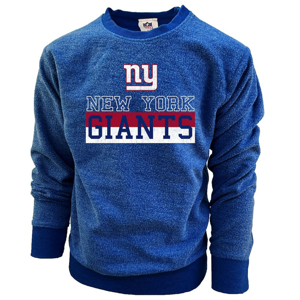 New York Giants Wes & Willy Youth Reversible Fleece Pullover Sweatshirt - Royal - NFL