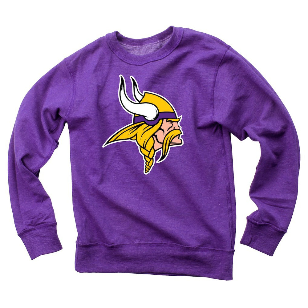 Minnesota Vikings Wes & Willy Youth Reversible Fleece Pullover Sweatshirt - Purple - NFL