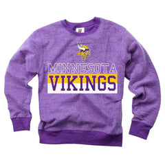 Minnesota Vikings Wes & Willy Youth Reversible Fleece Pullover Sweatshirt - Purple - NFL