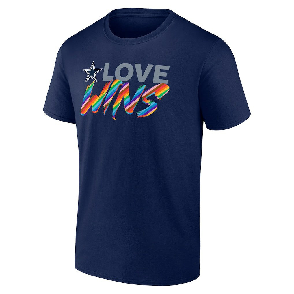 Dallas Cowboys Love Wins T-Shirt - Navy - NFL