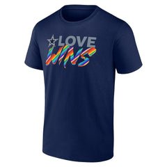 Dallas Cowboys Love Wins T-Shirt - Navy - NFL
