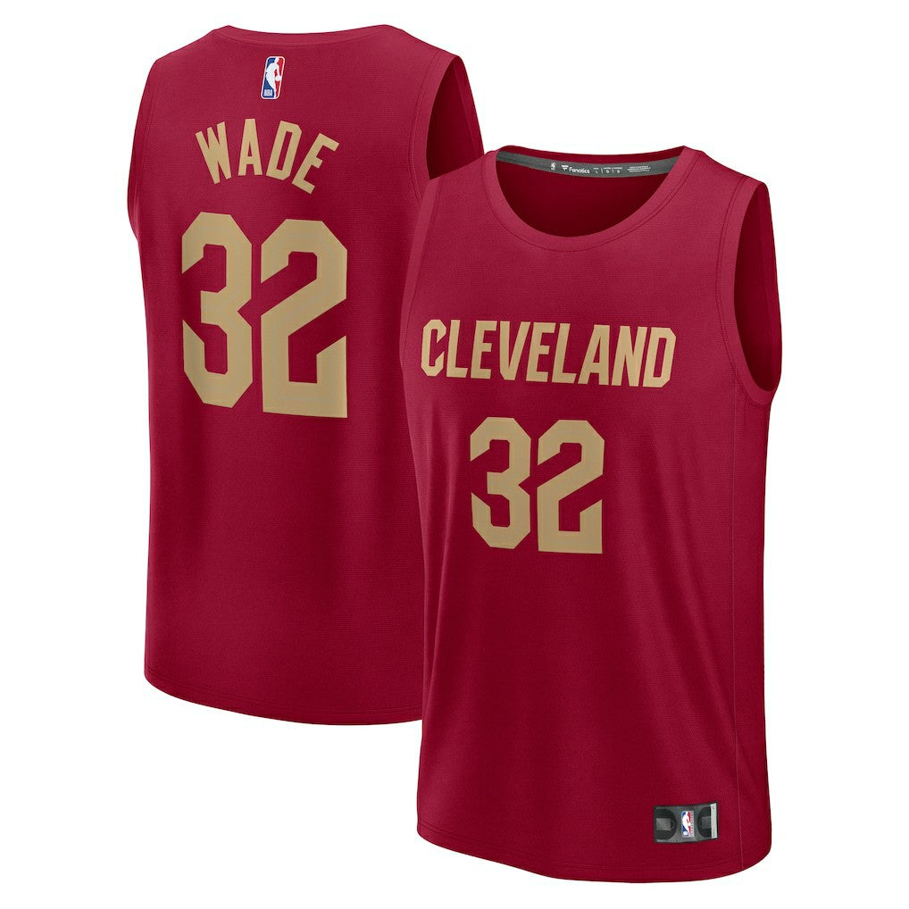 Fanatics Dean Wade Cleveland Cavaliers Fast Break Player Jersey Icon Editi- Wine