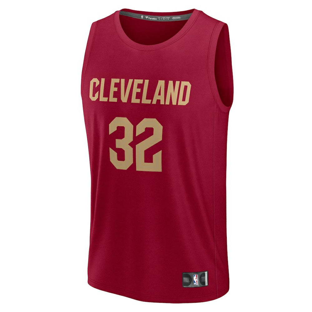 Fanatics Dean Wade Cleveland Cavaliers Fast Break Player Jersey Icon Editi- Wine