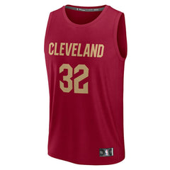 Fanatics Dean Wade Cleveland Cavaliers Fast Break Player Jersey Icon Editi- Wine