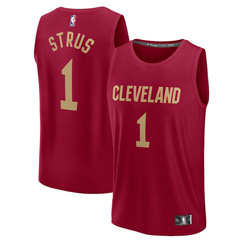 Fanatics Max Strus Cleveland Cavaliers Fast Break Player Jersey Icon Editi- Wine