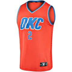 Fanatics Shai Gilgeous-Alexander Oklahoma City Thunder Fast Break Player Jersey Statement Edition Orange