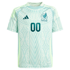 Adidas - Mexico National Team Youth 2024 Away Replica Custom Jersey - Green