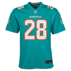 De’Von Achane Miami Dolphins Youth Game Jersey - Aqua - Nike