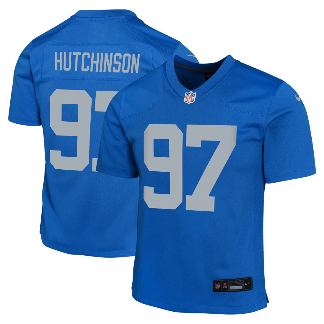 Aidan Hutchinson Detroit Lions Youth Game Jersey - Blue - Nike