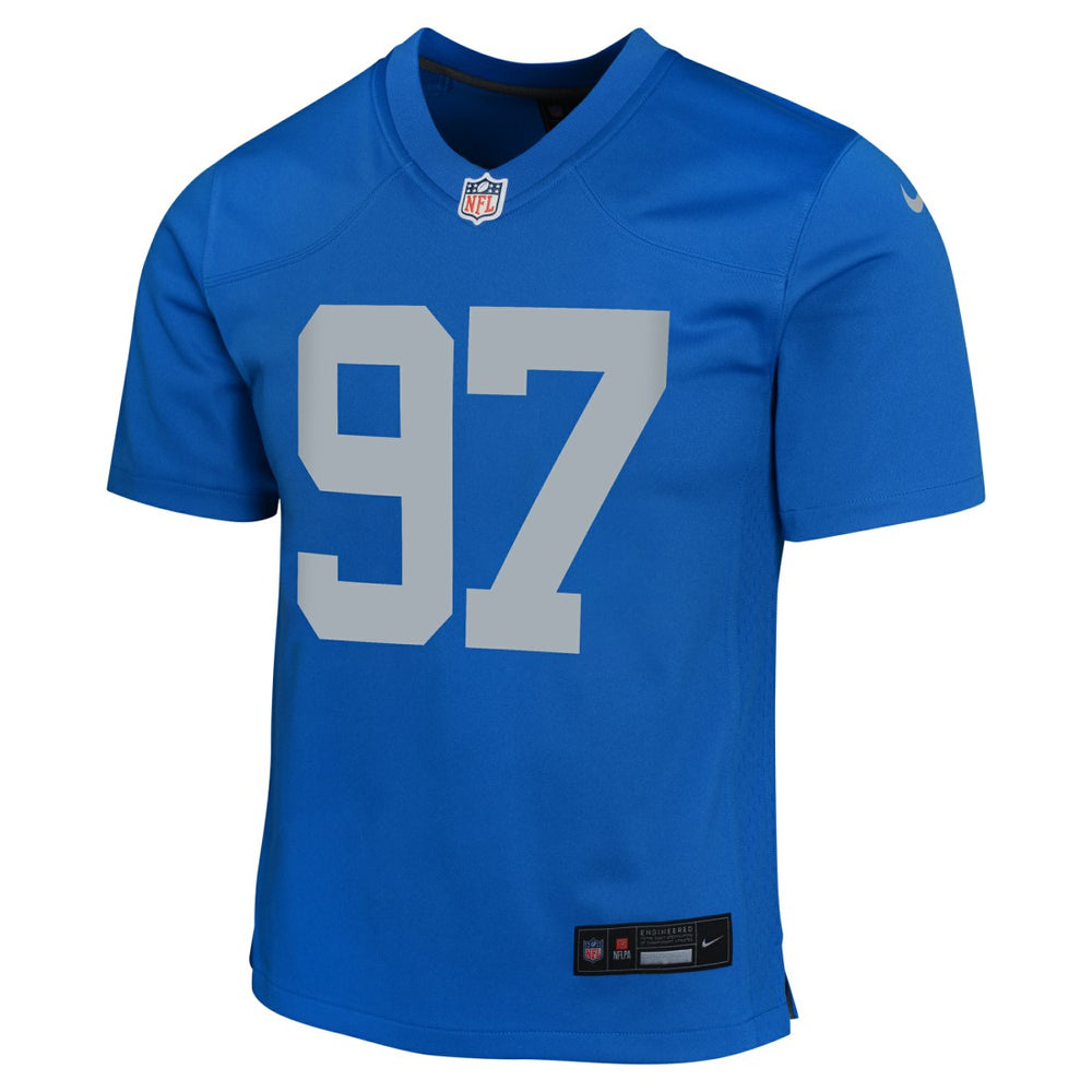 Aidan Hutchinson Detroit Lions Youth Game Jersey - Blue - Nike