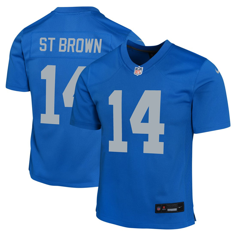 Amon-Ra St. Brown Detroit Lions Youth Game Jersey - Blue - Nike