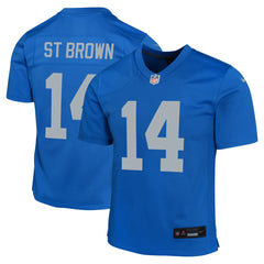 Amon-Ra St. Brown Detroit Lions Youth Game Jersey - Blue - Nike