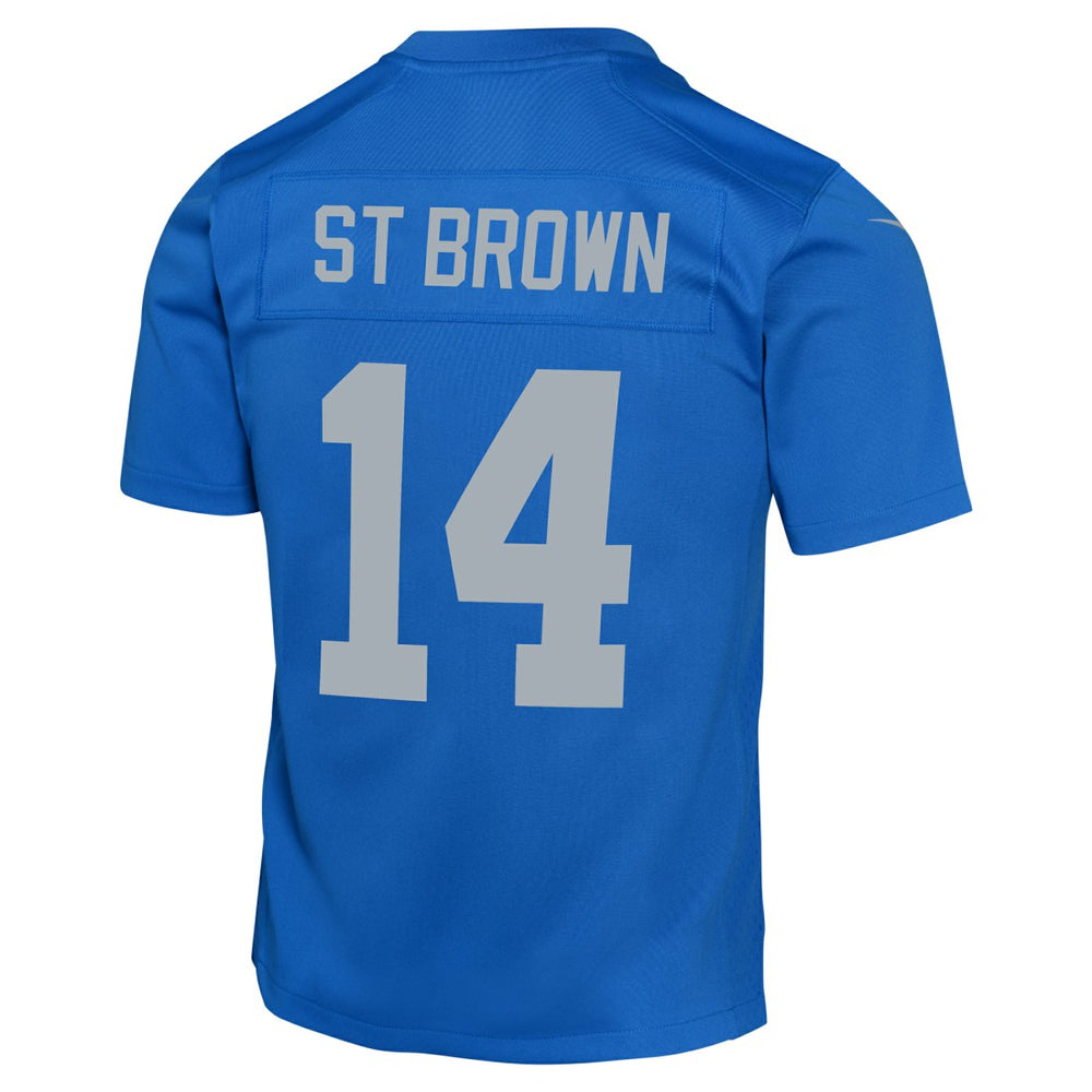 Amon-Ra St. Brown Detroit Lions Youth Game Jersey - Blue - Nike