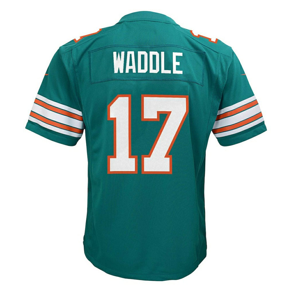 Jaylen Waddle Miami Dolphins Youth Game Jersey - Aqua - Nike