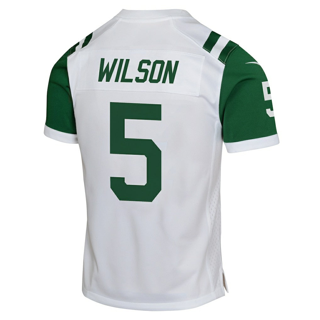 Garrett Wilson New York Jets Youth Game Jersey - White - Nike