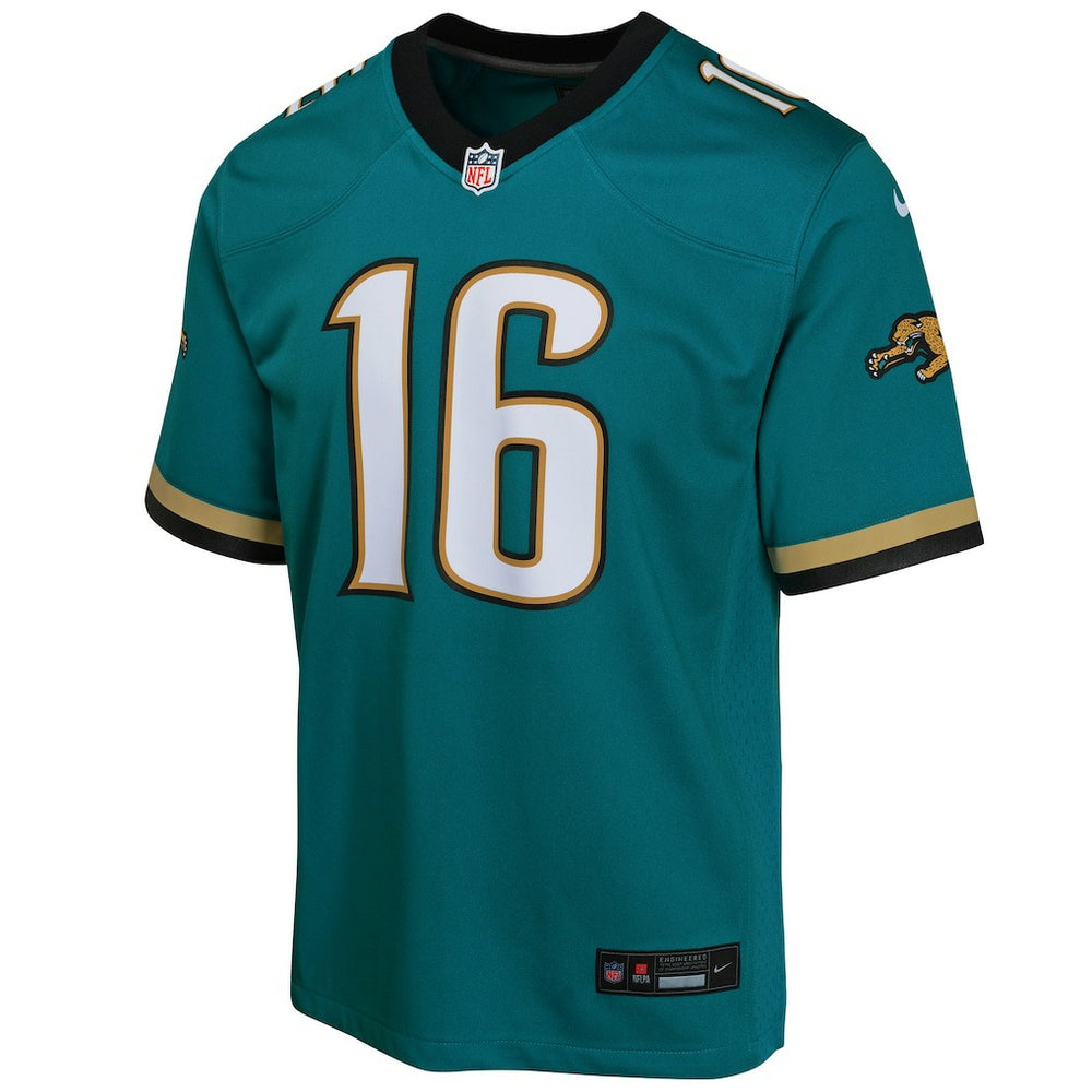 Trevor Lawrence Jacksonville Jaguars Youth Game Jersey - Teal - Nike
