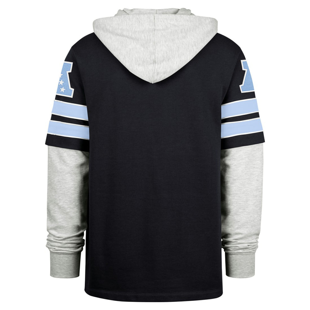 Tennessee Titans '47 Double Header Blitz Cornerback Pullover Hoodie - Navy - 47 brand