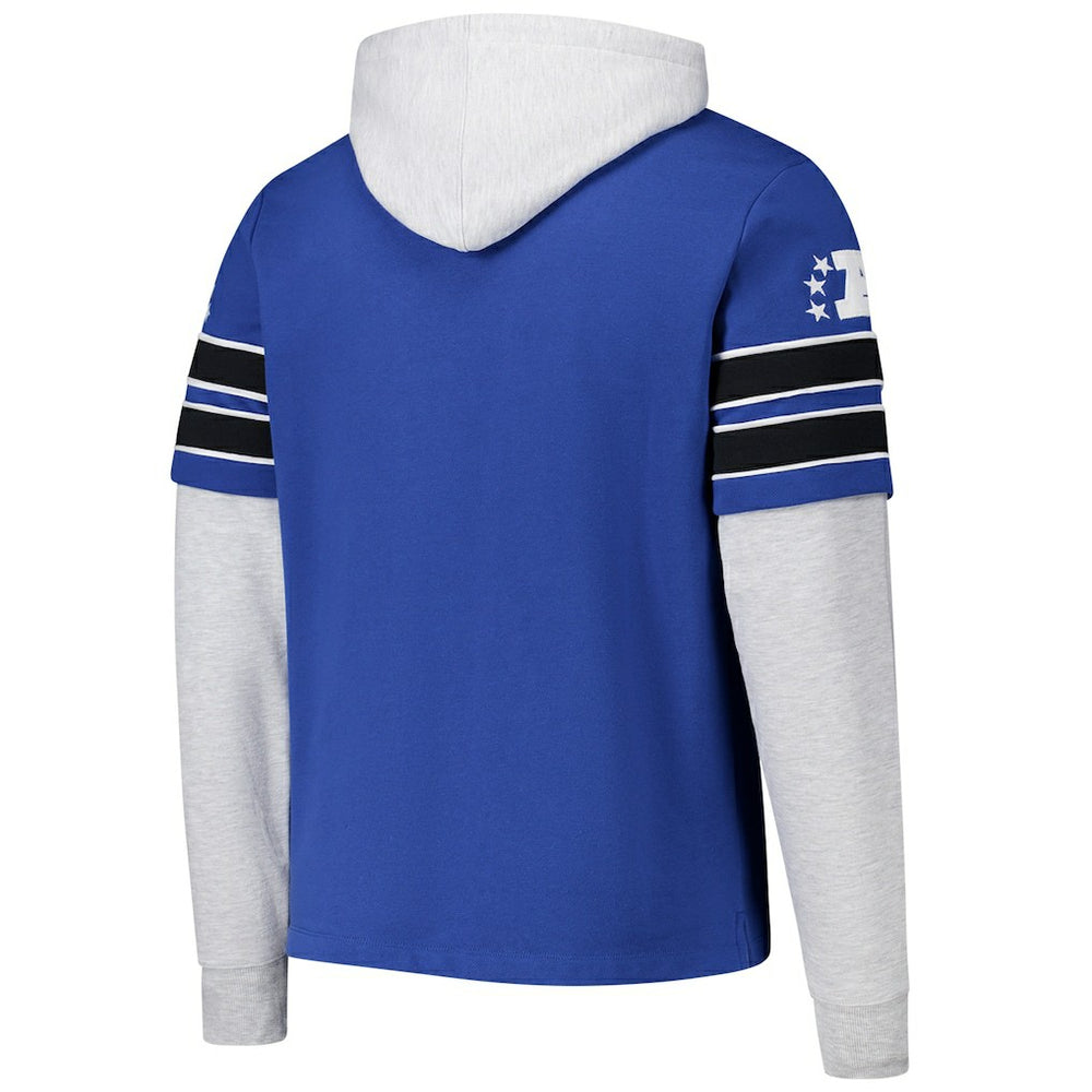 Indianapolis Colts '47 Throwback Double Header Blitz Cornerback Hoodie - Royal - 47 brand