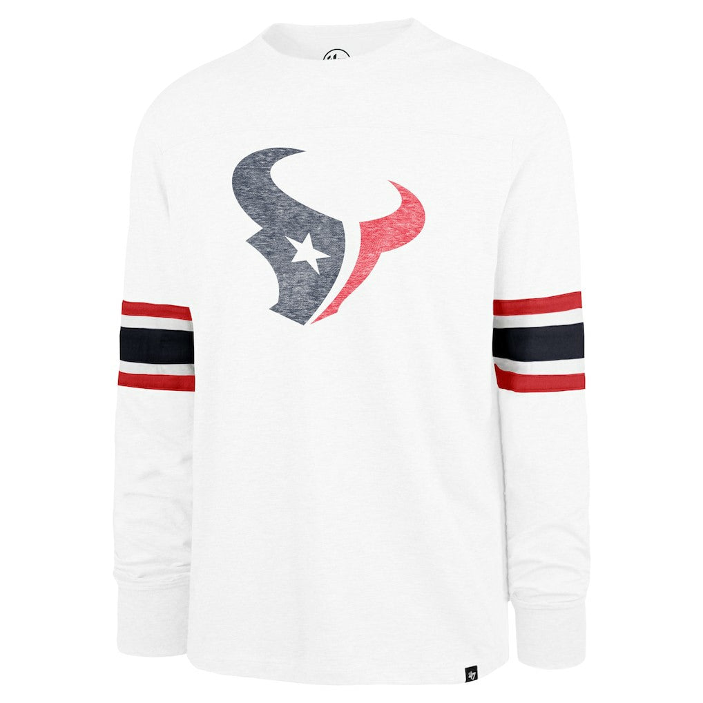 Houston Texans '47 Gridiron Premier Brex Long Sleeve T-Shirt - White - 47 brand