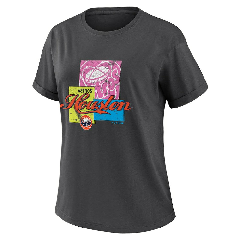 Houston Astros WEAR by Erin Andrews Women's Domestic Box Color Boyfriend T-Shirt for sale