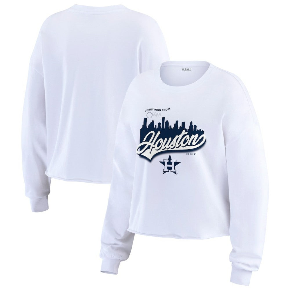 Houston Astros WEAR by Erin Andrews Women's Domestic Postcard Long Sleeve T-Shirt Online